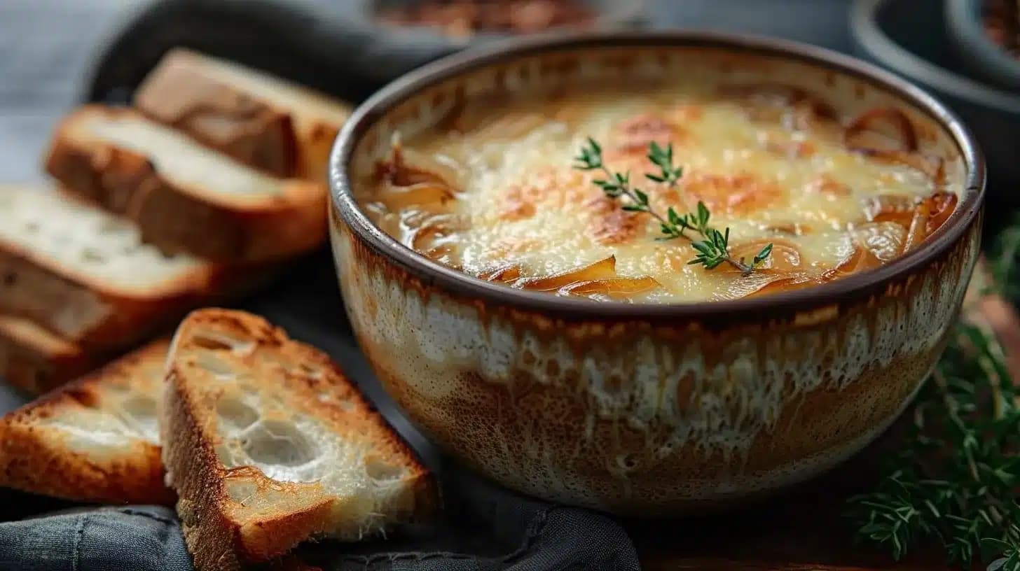 Image pour Soupe à l'oignon gratinée